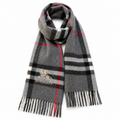 Burberry Style Classic Plaid Fringe Scarf