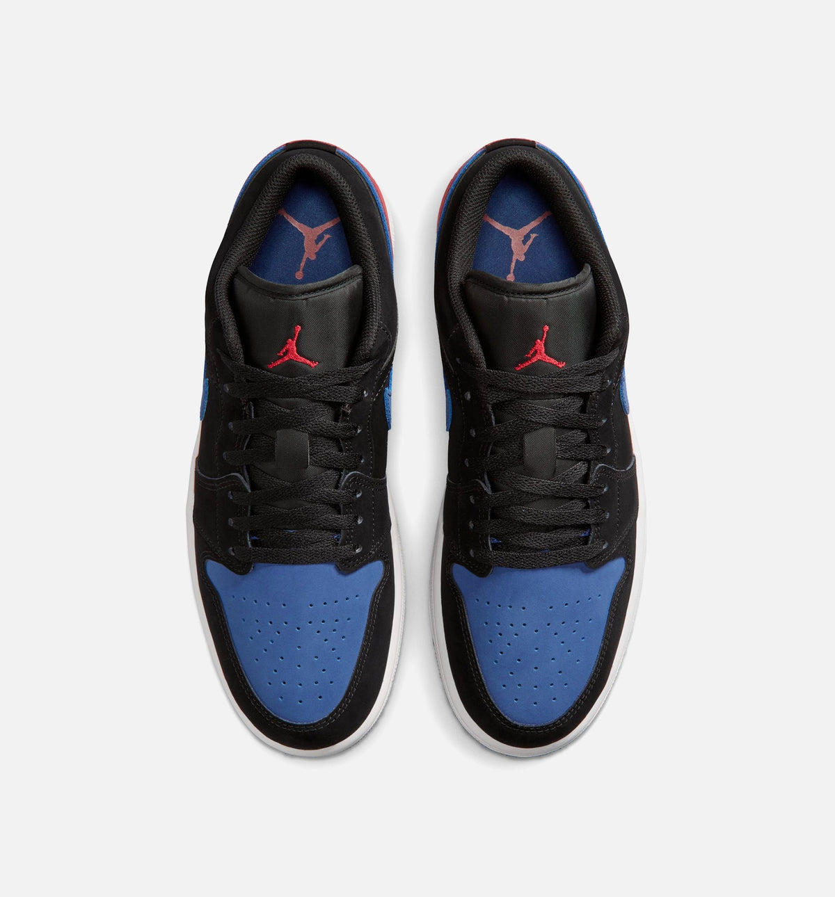 Air Jordan 1 Low Men's Sneakers - Black/Summit White/True Blue/Varsity Red