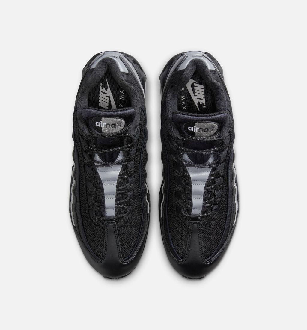 Air Max 95 Big Bubble OG Reflective Accents Men's Lifestyle Shoes - Black / White / Metallic Silver