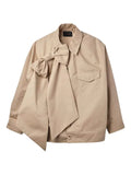 Simone Rocha bow-detail dolman-sleeve jacket