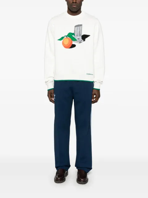 Casablanca intarsia-knit sweater