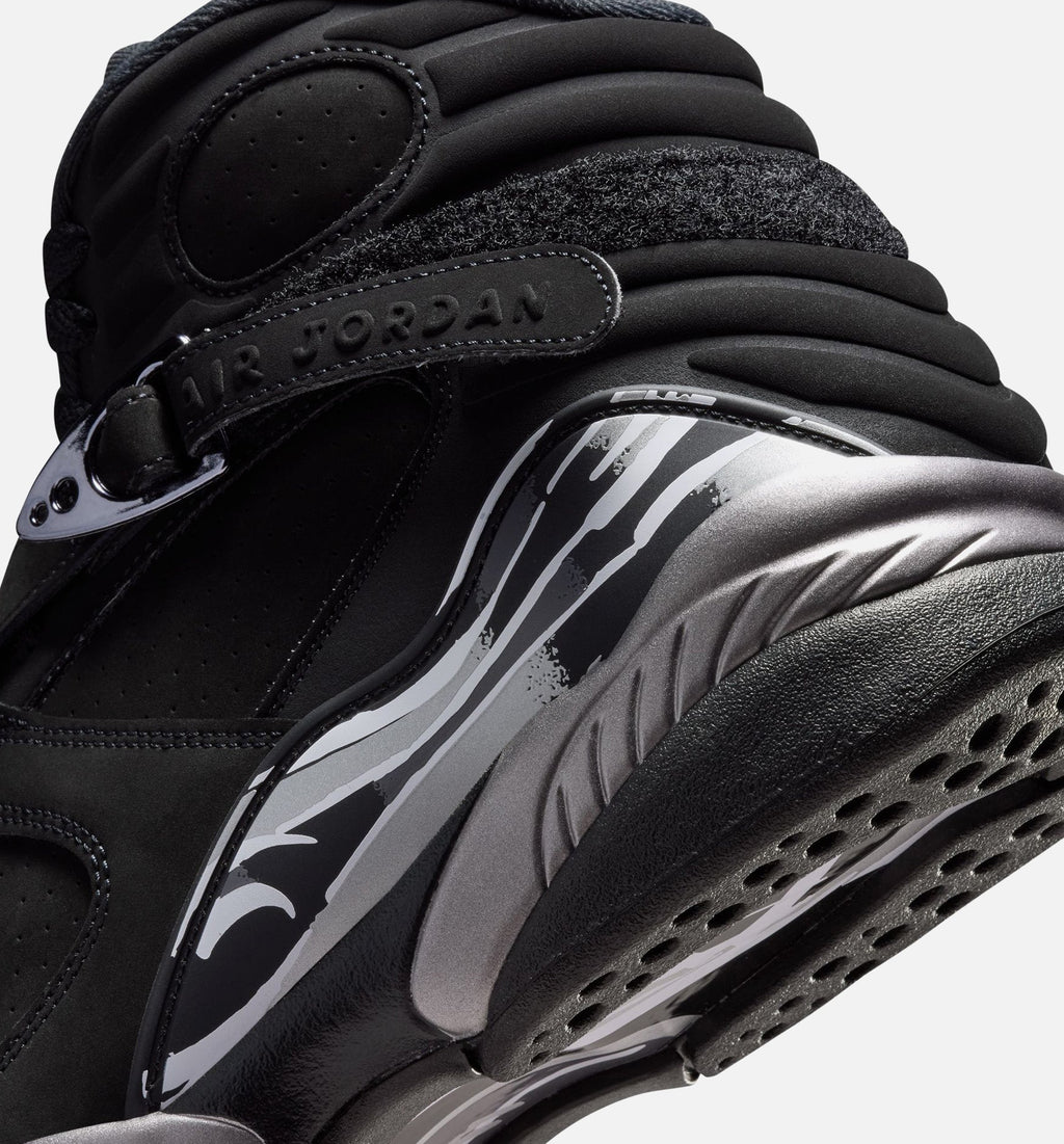 Air Jordan 8 Retro Chrome Black and Light Graphite Men's – Black/White/Light Graphite