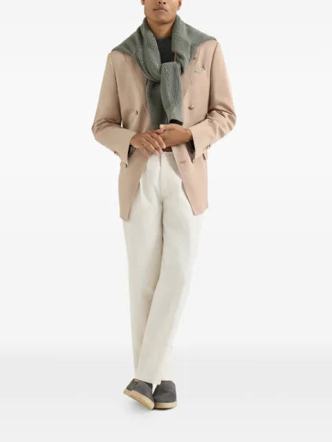 Brunello Cucinelli one-and-a-half breasted tailor blazer