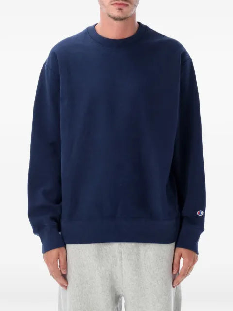 Champion logo-patch long-sleeve sweatshirt