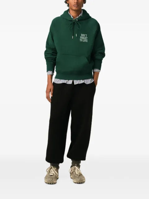 AMI Paris cotton "Don't forget to love" hoodie