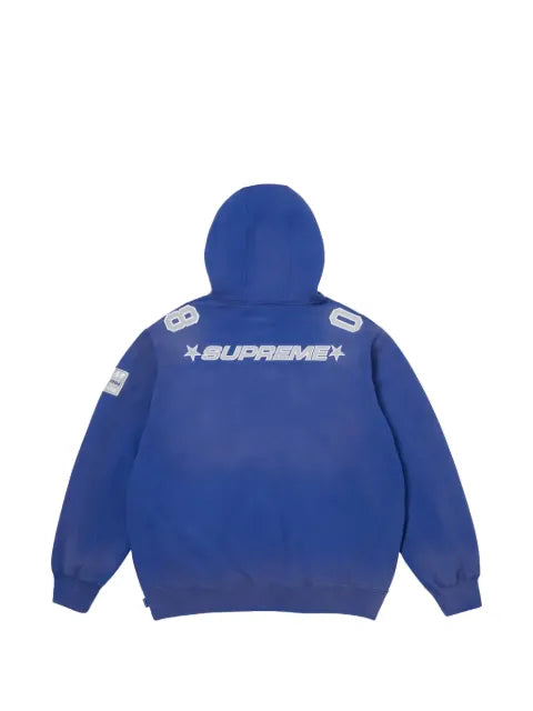 Supreme logo-patch jersey hoodie