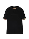 Burberry Check trim cotton T-shirt