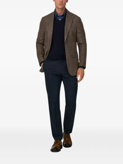 Boggi Milano blazer micro patterned wool cashmere