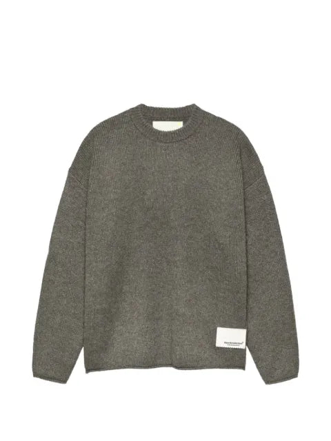 NEW AMSTERDAM logo-patch knitted sweater