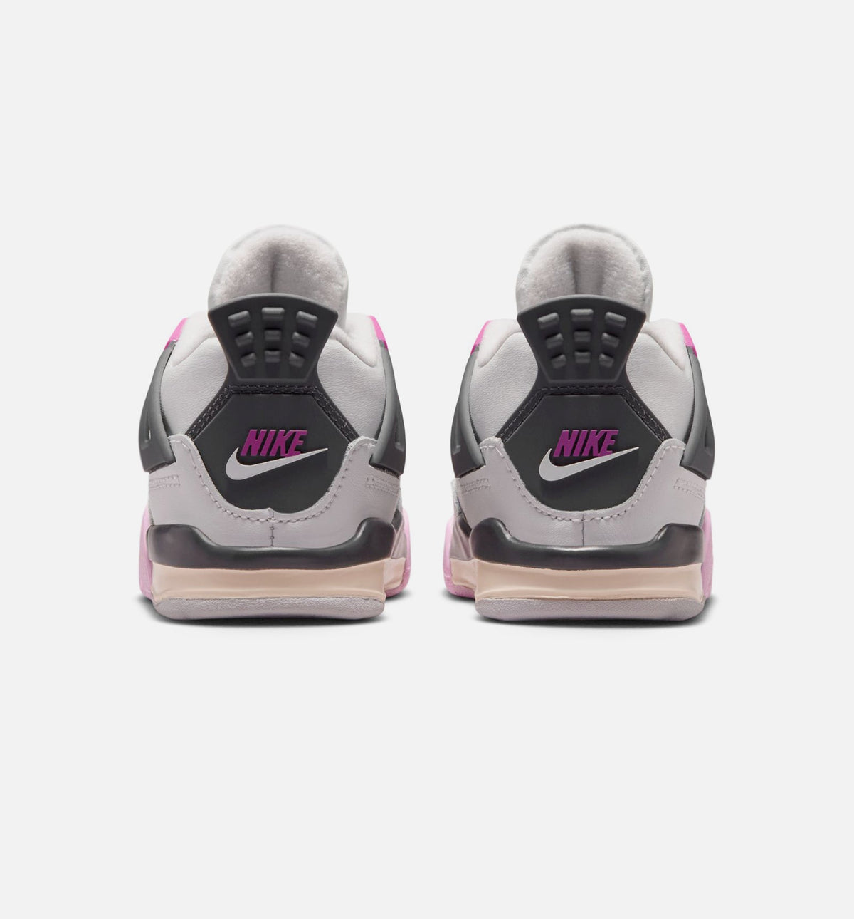 Air Jordan 4 Retro Comic Infant/Toddler Lifestyle Shoe - Off White/Fire Pink/Anthracite