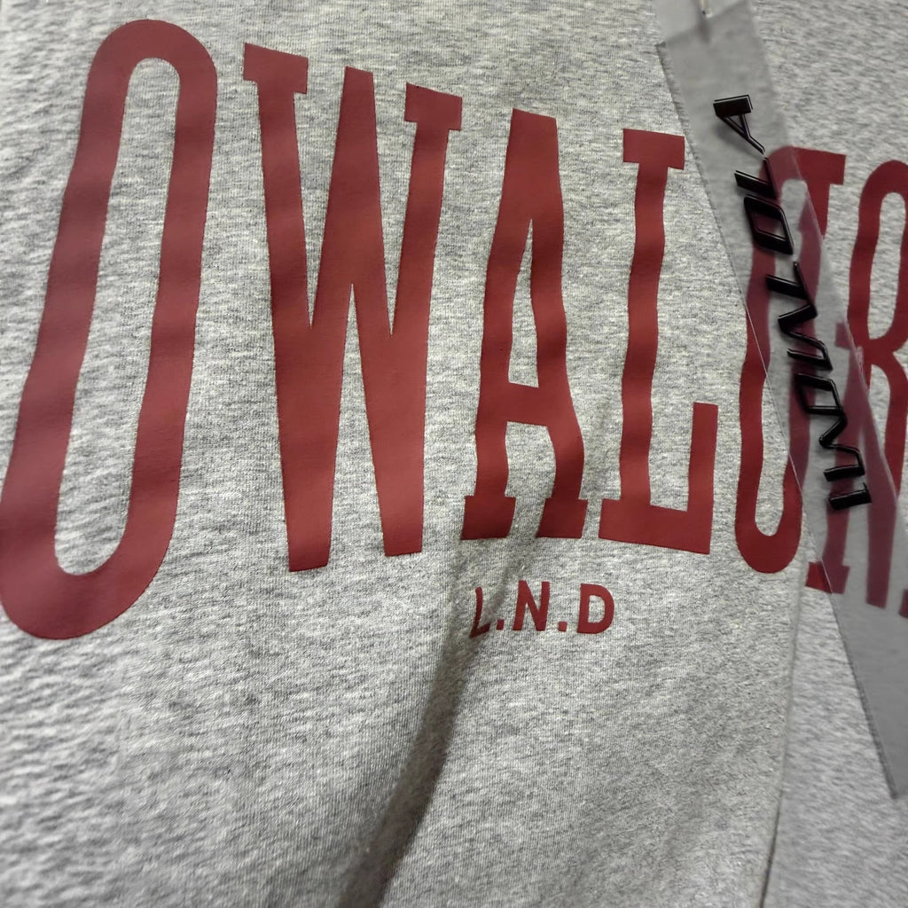 Mowalola Vintage Varsity Letter Graphic Crew Neck T-Shirt Unisex