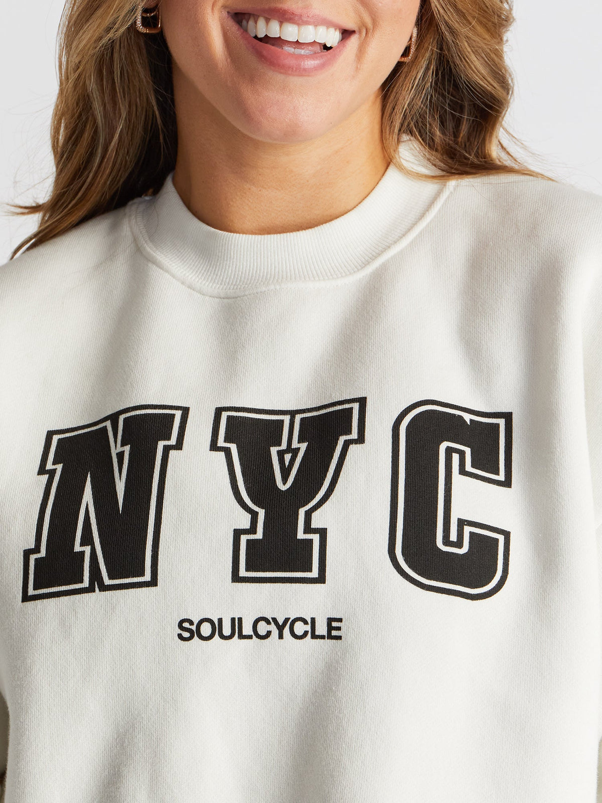 PERRY CROP IVORY CREW