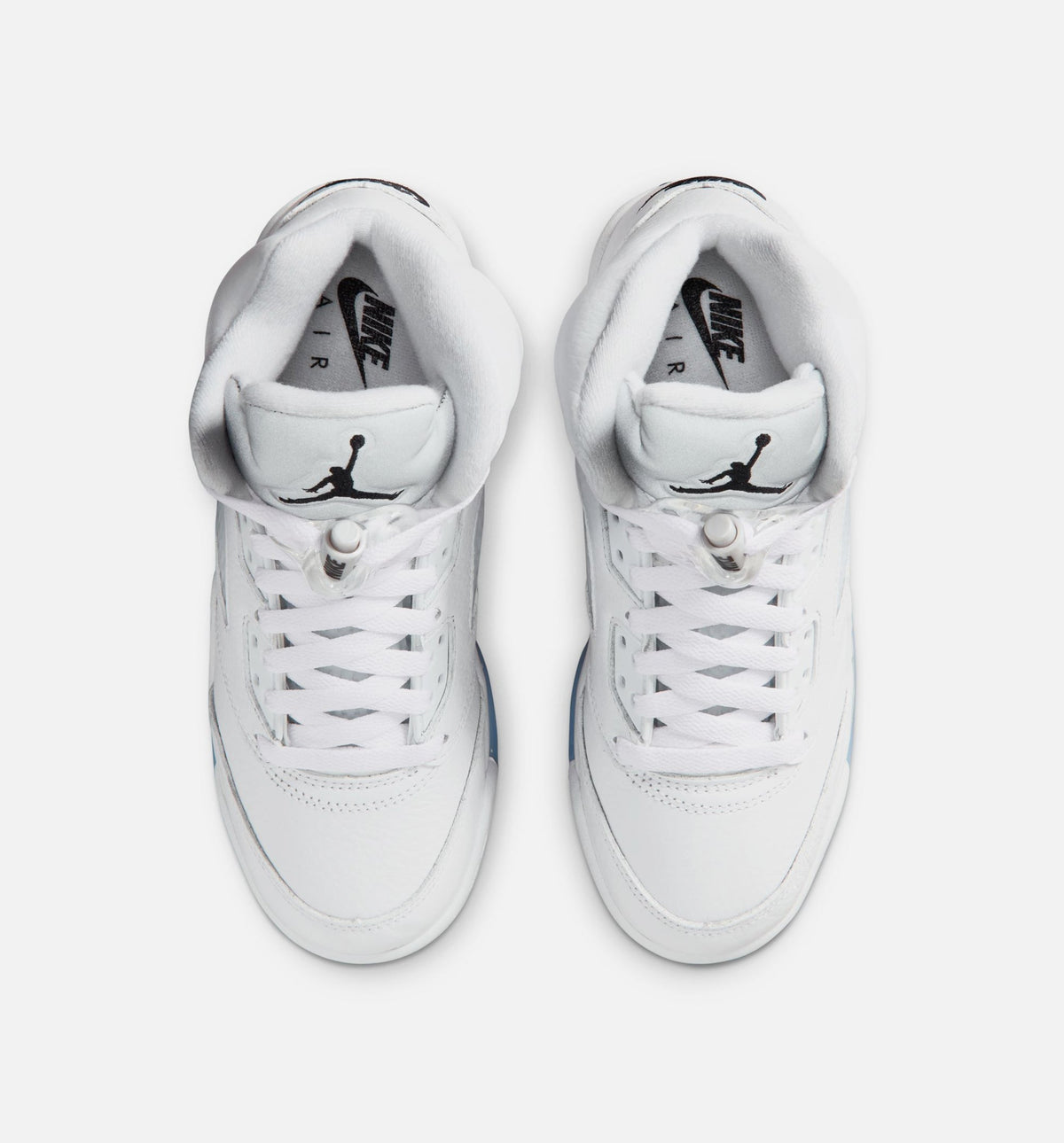 Air Jordan 5 Retro OG White Metallic Grade School Shoe - White/Black/Metallic Silver