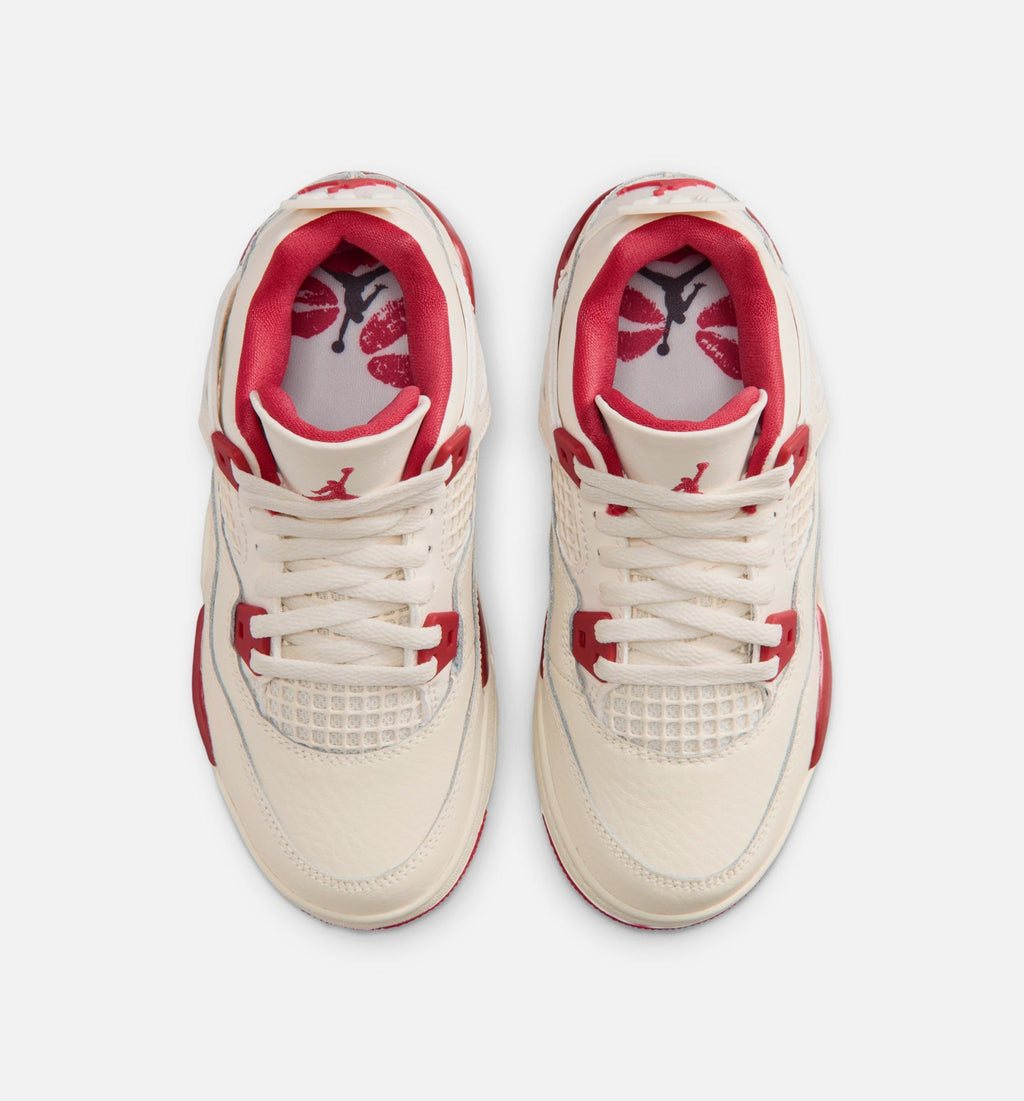 Air Jordan 4 Retro Valentine's Day Preschool Sneakers