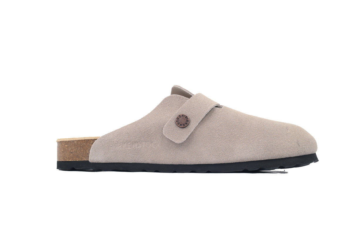 Birkenstock Boston Soft Footbed Suede Grey