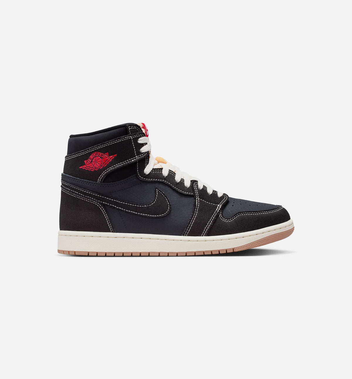 Air Jordan 1 Retro High OG Flight Club Men's Lifestyle Shoes - Black/University Red/Sail/Gum Medium Brown