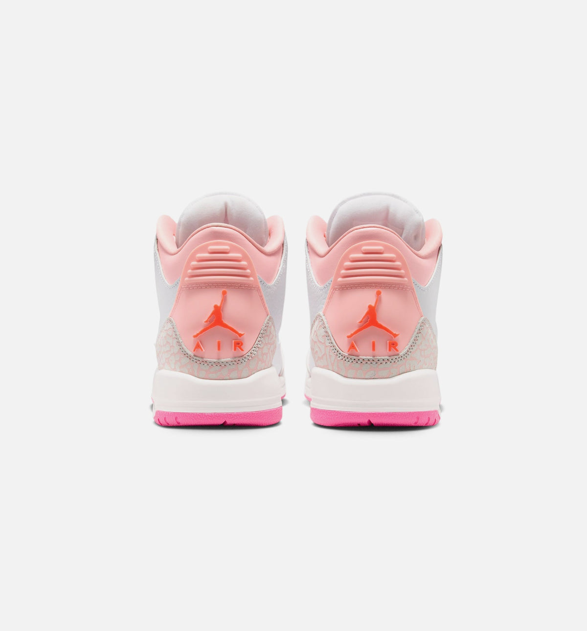 Air Jordan 3 Retro Grade School Lifestyle Shoe - Pearl Pink/Blossom Pink/Pink Glow/Super Orange