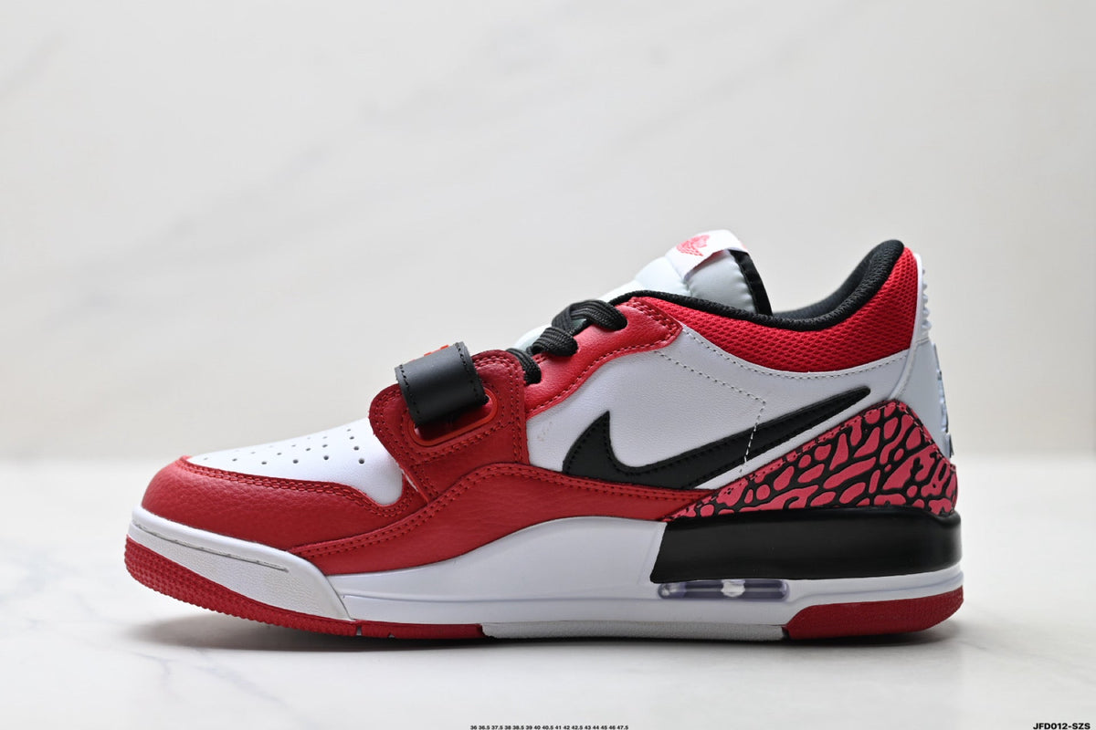 Jordan Legacy 312 Low White University Red Black Sneakers