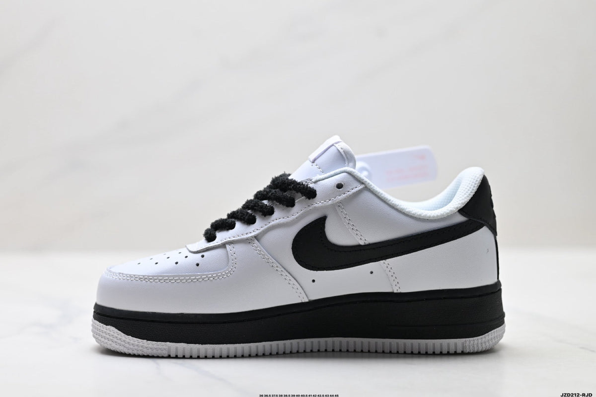 Nike Air Force 1 Low White Black Graphic Unisex Sneakers Style 17