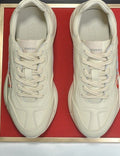 Gucci Ivory White Red Logo Sneakers