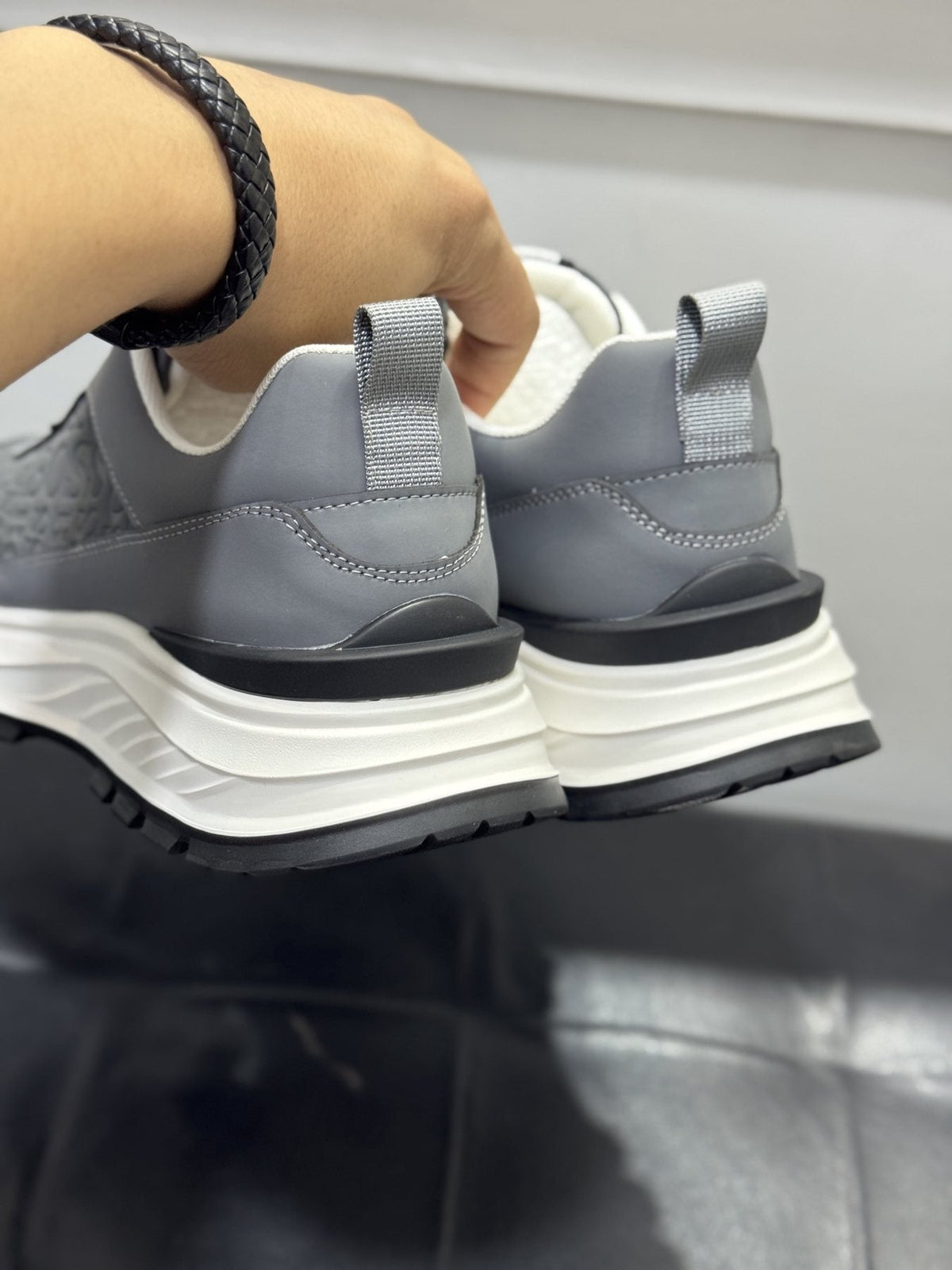 BOSS Men's Low-Top Lace-Up Sneakers