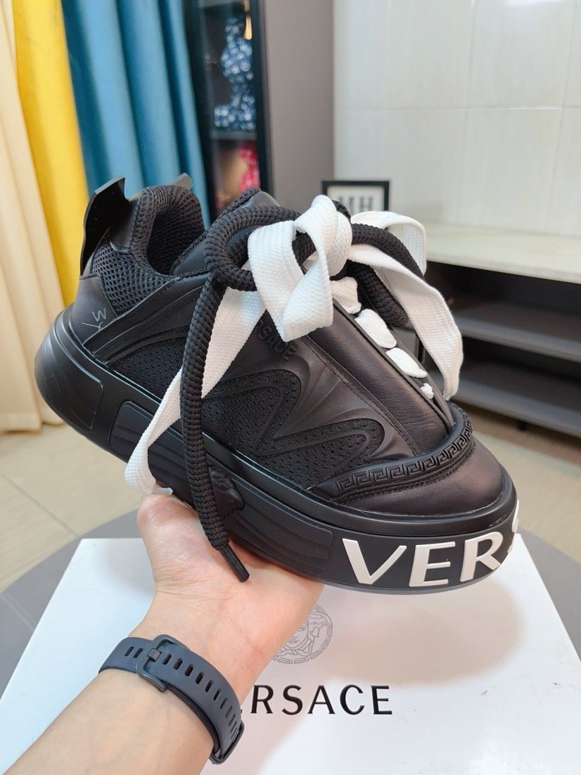 Versace Men's Logo Sole Sneakers