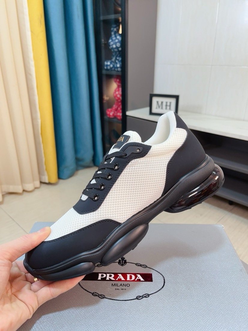 Prada Mesh Panel Men's Sneakers