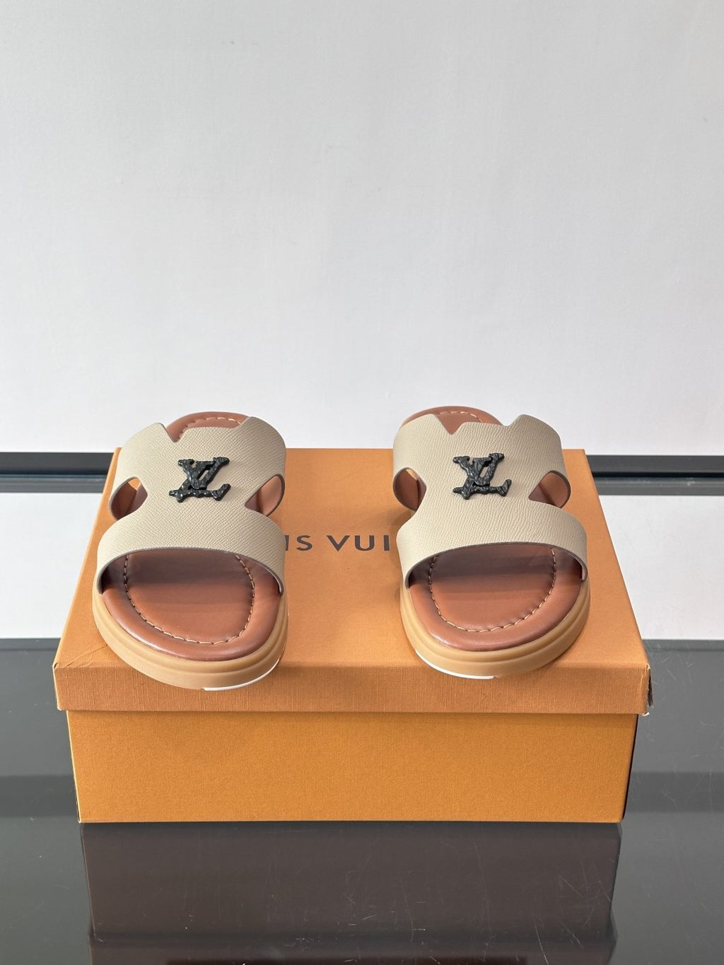 Louis Vuitton Isola Monogram Slide Sandals - Contoured Footbed