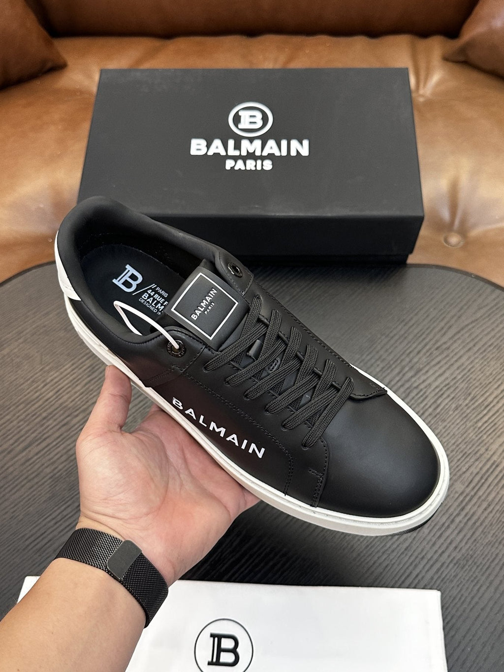 Balmain B-Skate Low-Top Sneakers
