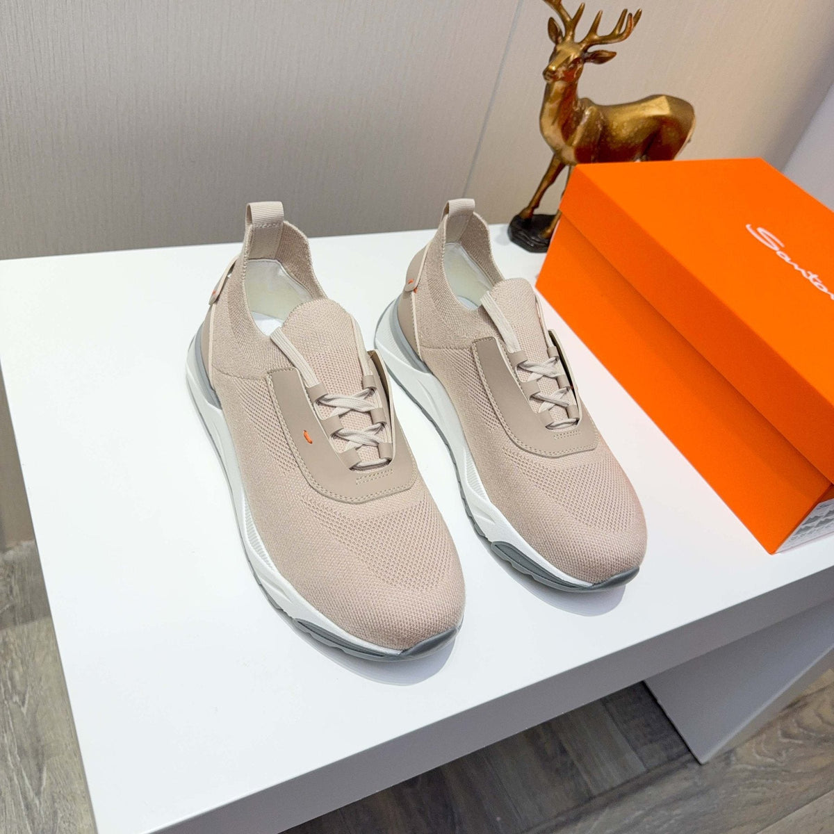 Santoni Knit Low-Top Sneakers
