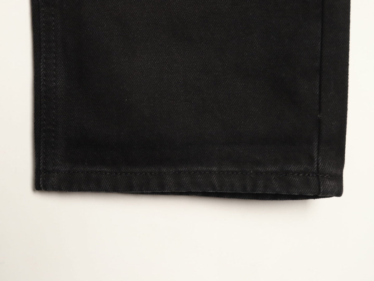 Chrome Hearts Cross-Motif Jeans with Back Lettering - Black/Red
