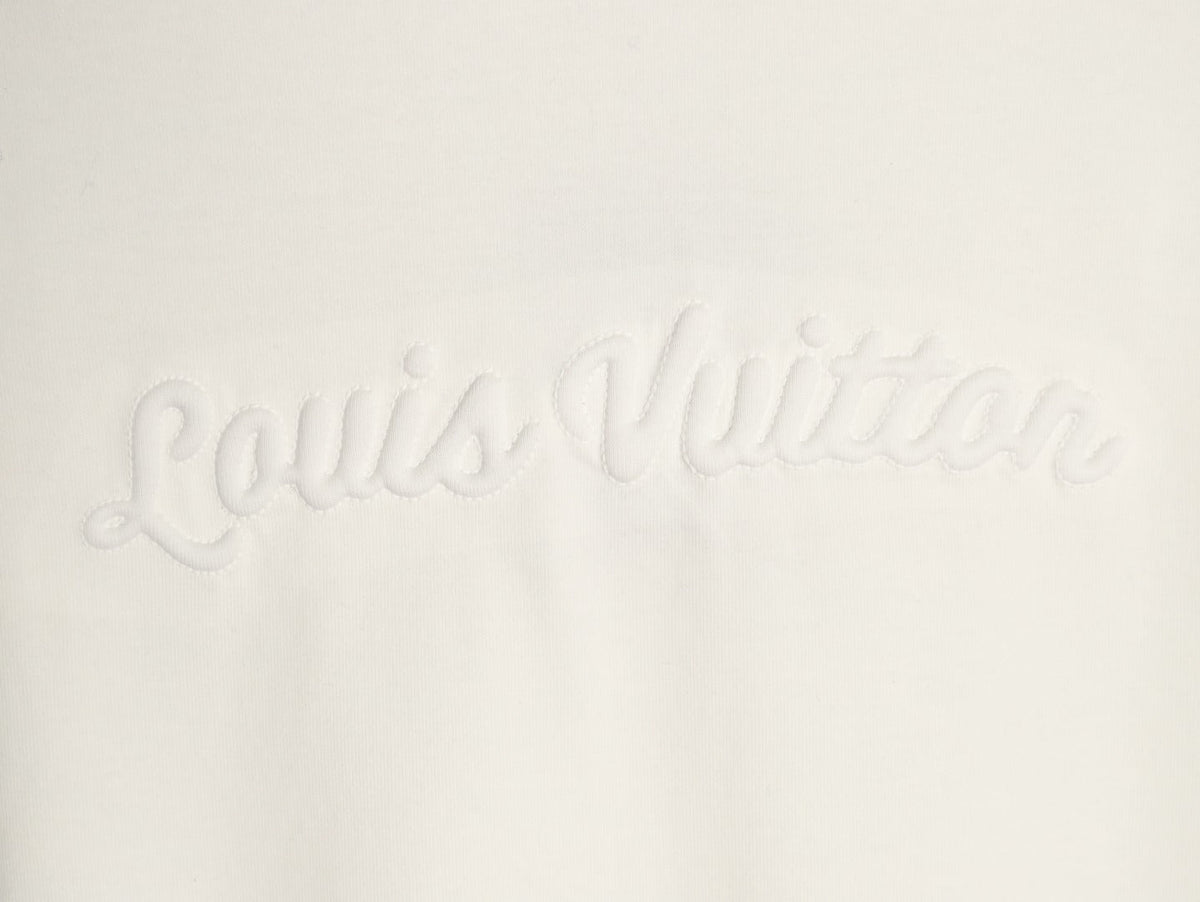 Louis Vuitton Tonal Chest-Logo Short-Sleeve T-Shirt - Cream